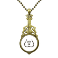 thumbnail image 1 of Collar de guitarra Antigua Unbranded dibujo gracioso metal M, 1 of 3