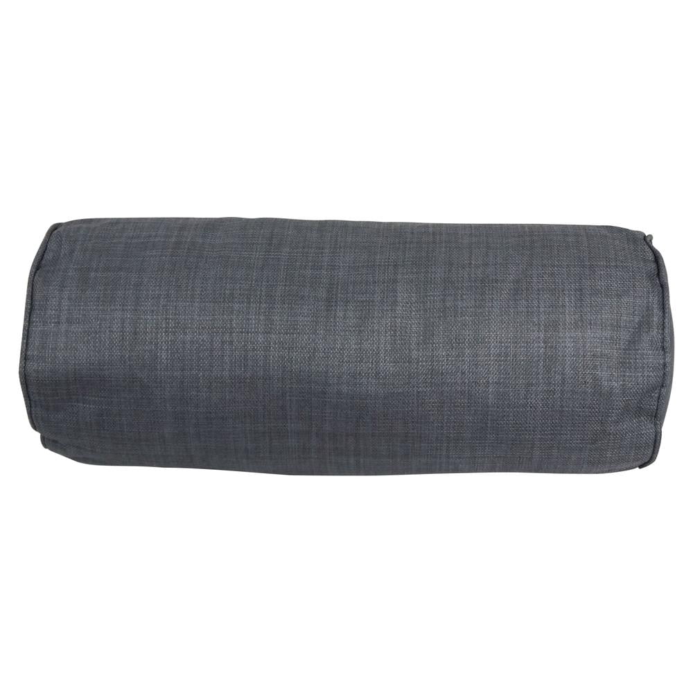 20-inch by 8-inch Double-corded Spun Polyester Bolster Pillows with Inserts (Set of 2) 9814-CD-S2-REO-SOL-15