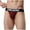 Burgundy, variant on Men's Solid Color U-Pouch Briefs High Stretch Breathable Sports Underwear for Daily and Intimate Wear