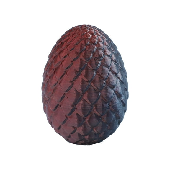 1PC Dark Red 8.5cm 3D Printed Dragon Egg Gem Crystal Dragon Figurine