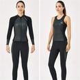 thumbnail image 3 of DIVE SAIL Traje de buceo 2MM Pantalones cortos de manga larga Traje de neopreno Rash Guards Artesanía exquisita Sensación de cuerpo fresco Snorkel Trajes pantalones femeninos L Scienceny  OD019363-22, 3 of 6