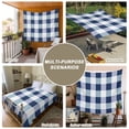 thumbnail image 6 of Navy Blue Plaid Tapestry for Bedroom Wall Hanging Tapestry, Spring Farmhouse Buffalo Checkered Ceiling Backdrop Tapestries Poster Blanket Wall Decor for Teens Room Living Room Dorm 55" x 73", 6 of 8