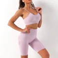 thumbnail image 1 of Conjunto de Yoga sin costuras, trajes de gimnasio con pantalones cortos, Top corto, Sujetador deportivo, conjunto de 2 piezas, conjunto de entrenamiento para correr ajustado, ropa de Fitness, 1 of 5