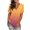 Orange, variant on Olyvenn Summer Tops for Women 2025 Gradient Color T Shirts Short Sleeve V Neck Blouse Casual Trendy Going Out Tunic Tops Tees Sky Blue XXXL