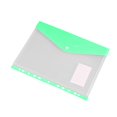 thumbnail image 1 of Precio reducido por tiempo limitado!Bolsa para documentos tridimensional A4 con 11 agujeros, bolsa de almacenamiento transparente esmerilada para exámenes de estudiantes con broches y etiquetas, 1 of 4