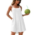 thumbnail image 1 of Bikini Coverup Dress for Womens Casual Spaghetti Straps Low Back Cover ups, 1 of 6