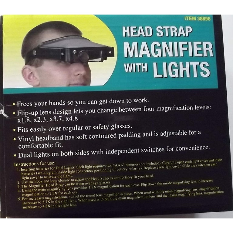 Easy Eyes Head Magnifier 1.8x to 4.8x
