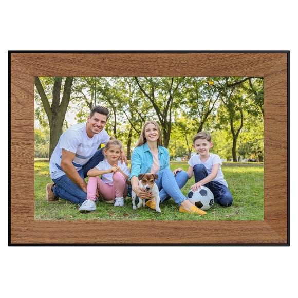 Marco de fotos digital Frameo 10.1" WiFi 16GB Memory Wood
