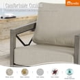 thumbnail image 2 of Ulax Furniture Outdoor Aluminum Club Chair Lounge Armchair With Sunbrella® Cushions, 2 of 7