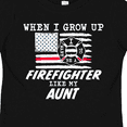 thumbnail image 4 of Inktastic When I Grow up I want to be a Firefighter Like my Aunt Boys or Girls Toddler T-Shirt, 4 of 5