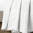 thumbnail image 6 of Lush Decor Medallion Scallop Bedspread - Light Gray - King, 6 of 11
