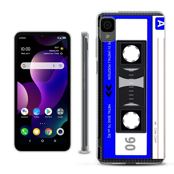 Slim-Fit Gel TPU Phone Case for TCL 30Z / 30 Z / 30 LE, by OneToughShield ® - Cassette Blue