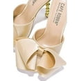 thumbnail image 3 of Cape Robbin Salsa Nude Sexy High Heels Open Toe Sculptural Heel Mule Oval Pumps (NUDE, 5), 3 of 4