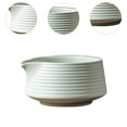 thumbnail image 6 of TISHITA Japanese Matcha Bowl Matcha Cup Gift Tea Bowl 500ml Portable Handmade Matcha Ceremony with Pouring Spout for Tea Room Kitchen Light Green, 6 of 8