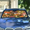 thumbnail image 4 of Yayeee Car Windshield Sun Shade Universal Fit Front Visor Protector, Vibrant Mushroom, 4 of 8