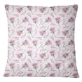 thumbnail image 1 of S4Sassy Pink Floral Print Pillow Cover Square Cushion Cover Bed Pillow Case Indian Home Decor-12 x 12 Inches, 1 of 4