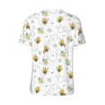 thumbnail image 3 of Rocae Bee for Breathable Men's Baseball T-Shirt Fashionable Casual Baseball Jersey, Moisture-wicking Sportswear Medium, 3 of 9