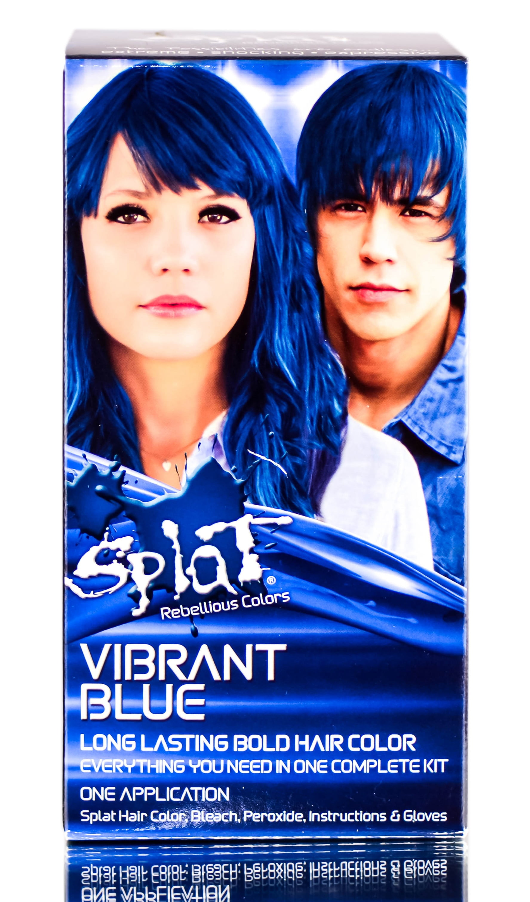 Vibrant Blue , Splat Rebellious Colors Complete Hair Color Dye Kit with ...