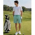thumbnail image 3 of Men's & Big Men's Stretch Shorts with Active Waistband,9" Inseam,4 Pockets，Sizes 30-40, 3 of 7