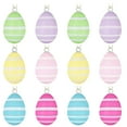 thumbnail image 2 of CQCYD Easter Eggs, 2.36 Inches Plastic Scattered Decorative Eggs Vintage Style Wooden Look Multicolor Holiday Decorations For Spring Party Home Table Centerpiece Basket Fillers, 2 of 6