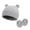 Gray, variant on FAIWAD Baby Hats and Mittens Infant Cotton Beanie Gloves No Scratch Set Newborn Cute Hat 2pcs for Boys Girls