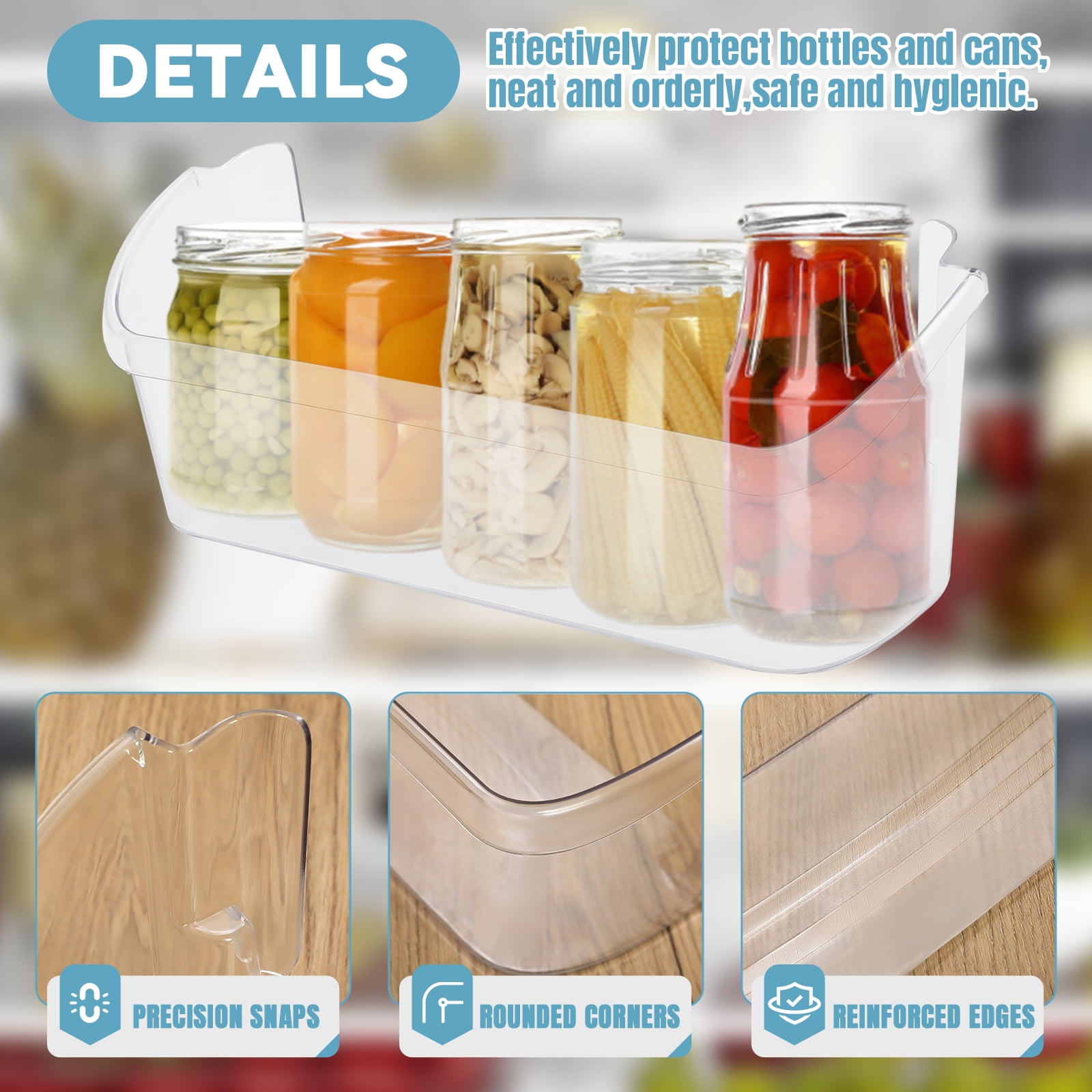Kojem Door Bin Shelf Compatible with Frigidaire Refrigerator 242126602 FFSS2625TS0