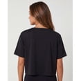 thumbnail image 3 of 5 Pack Women's V Neck Crop Tops Short Sleeve Athletic Workout Gym T Shirts, 3 of 6