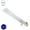 Blue Light US Plug, variant on 8Pcs Meteor Shower Rain Light Acrylic 8 Tube 30cm Waterproof String Lamp for Party