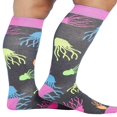 thumbnail image 4 of Printsupport Women 12 mmHg Support Socks  Regular  Pineapple Toss, 4 of 7