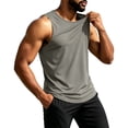 thumbnail image 6 of WANGJING Men's Tank Tops Sleeveless Shirt Basic Crew Neck Tank Top Sport Beach Vacation Casual Tank Shirts Summer Muscle Tee, 6 of 9