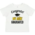 thumbnail image 3 of Inktastic Congrats My Aunt Graduated with Cap Boys or Girls Baby T-Shirt, 3 of 5