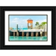 thumbnail image 1 of Murdock, Ramona 14x11 Black Ornate Wood Framed with Double Matting Museum Art Print Titled - Half Moon Pier, 1 of 4