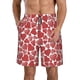 thumbnail image 1 of Balery Hearts Traje de Baño Estilo Hawaiano para Hombre, Shorts de Secado Rápido con Bolsillos-Small, 1 of 6