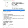thumbnail image 2 of A/C Discharge Hose - Compatible with 2003 - 2006 Hyundai Santa Fe 3.5L V6 2004 2005, 2 of 2