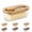 Wood-1, variant on Glass Butter Dish with Bamboo Lid and Spreader Knife, Airtight Keeper for Countertop & Fridge, Clear Container for Cheese & Spreads, Fits East/West Coast Butter Sticks