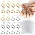 thumbnail image 1 of Anillos de uñas Wudu ASTONFOG, 20 unidades con 120 lengüetas adhesivas, 1 of 8