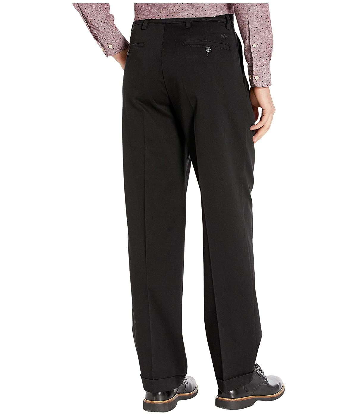 Dockers Easy Khaki Pants D4 Relaxed Fit - Pleated Black - Walmart.com