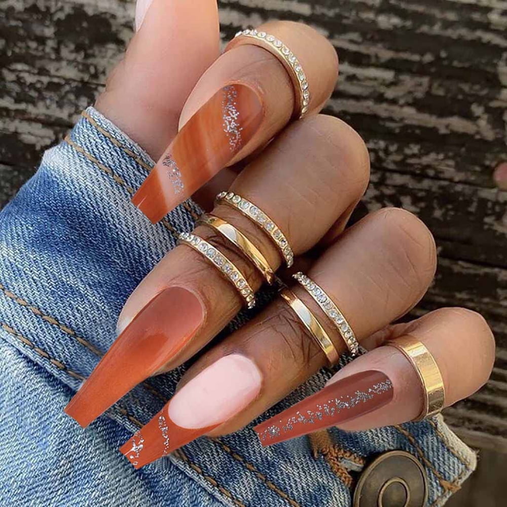 Fofosbeauty 24 pcs Almond Nails Designs 2022, Medium Press on Nails French  Tip Nails, Hot Pink Taiji - Walmart.com
