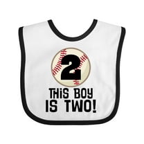 Inktastic 2nd Birthday Baseball Party Boys Boys Baby Bib
