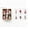 C-9PCS, variant on 2026 Christmas Home Party Decoration Santa Claus Snowman Glass Pendant Christmas Tree Decoration Scene Arrangement Christmas Celebration Party Supplies