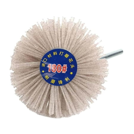 

Woodwork Grinding Nylon Wheel Brush Rotary Tools Furniture ing Brush Sanding Mop Wheel Brush for Rust Remover 180 Grit