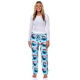 thumbnail image 2 of Sesame Street Cookie Monster Pajamas Women's Plush Fleece Adult Lounge Sleep Pants, 2 of 6