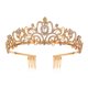 thumbnail image 1 of Dinheiro Tiara Coronas para Mujeres Niñas Elegante Princesa Corona Tiaras para Mujeres Nupcial Boda Fiesta Cumpleaños Halloween Disfraces de Navidad Accesorios para el Cabello para Mujeres Niñas, 1 of 5