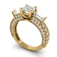 thumbnail image 2 of Three-Stone Engagement Ring for Women - 2.33ct Moissanite in 14K Yellow Gold Promise Ring, 2 of 6