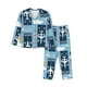 thumbnail image 1 of Balery Airplanes and Aviation Signs Conjunto de Pijama con Estampado para Mujer, Conjunto de Dos Piezas con Manga Larga, Ropa de Dormir Suave con Bolsillos, Pijamas Cómodos-Medium, 1 of 6