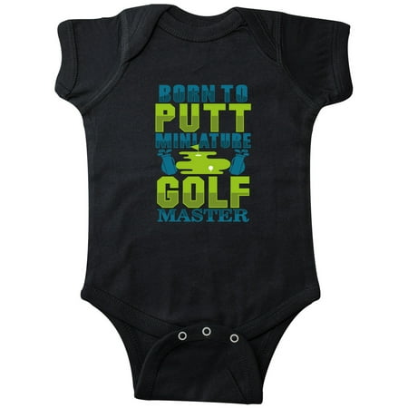 

Inktastic Miniature Golf Master Born To Putt Gift Baby Boy or Baby Girl Bodysuit