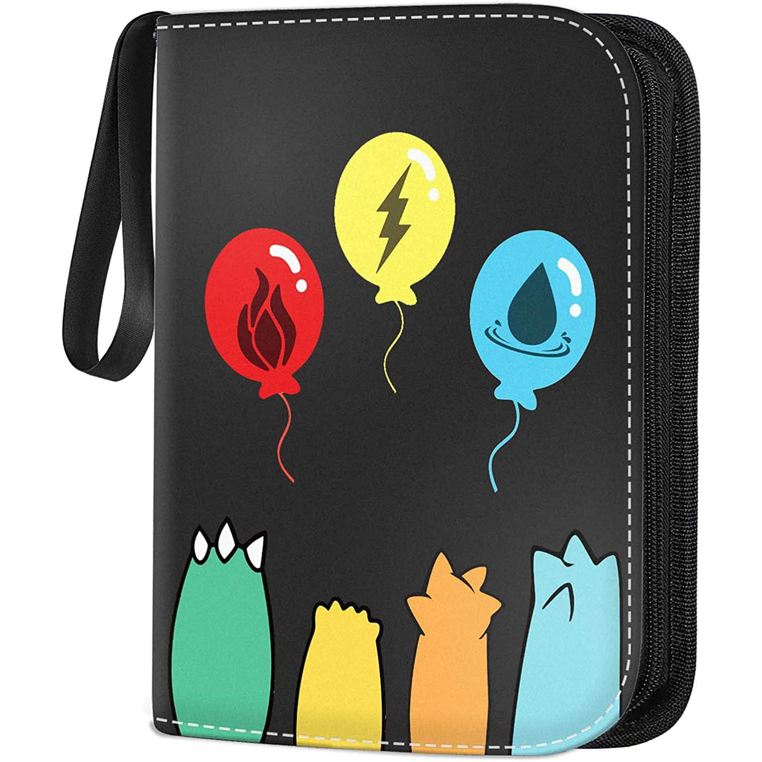 Trading Card Holder Binder, 4Pocket Trading Card Games Collection Card Holder Binder with 50