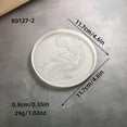 thumbnail image 2 of Moldes de silicona for posavasos redondos de animales, diseño camaleón, perfectos for proyectos de fundición de resina, 1 ud., 2 of 4