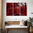 thumbnail image 3 of Elephant Stock Red Trees Wall Art - Horizontal Multi Panel Canvas - Living Room Wall Decor - Gothic Multi Panel - Red And Brown Decor - 50" x 32", 3 of 8