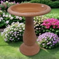 thumbnail image 4 of Bird and Beyond 24"H Fiber Clay Pedestal Bird Bath, Lightweight, 4 of 9